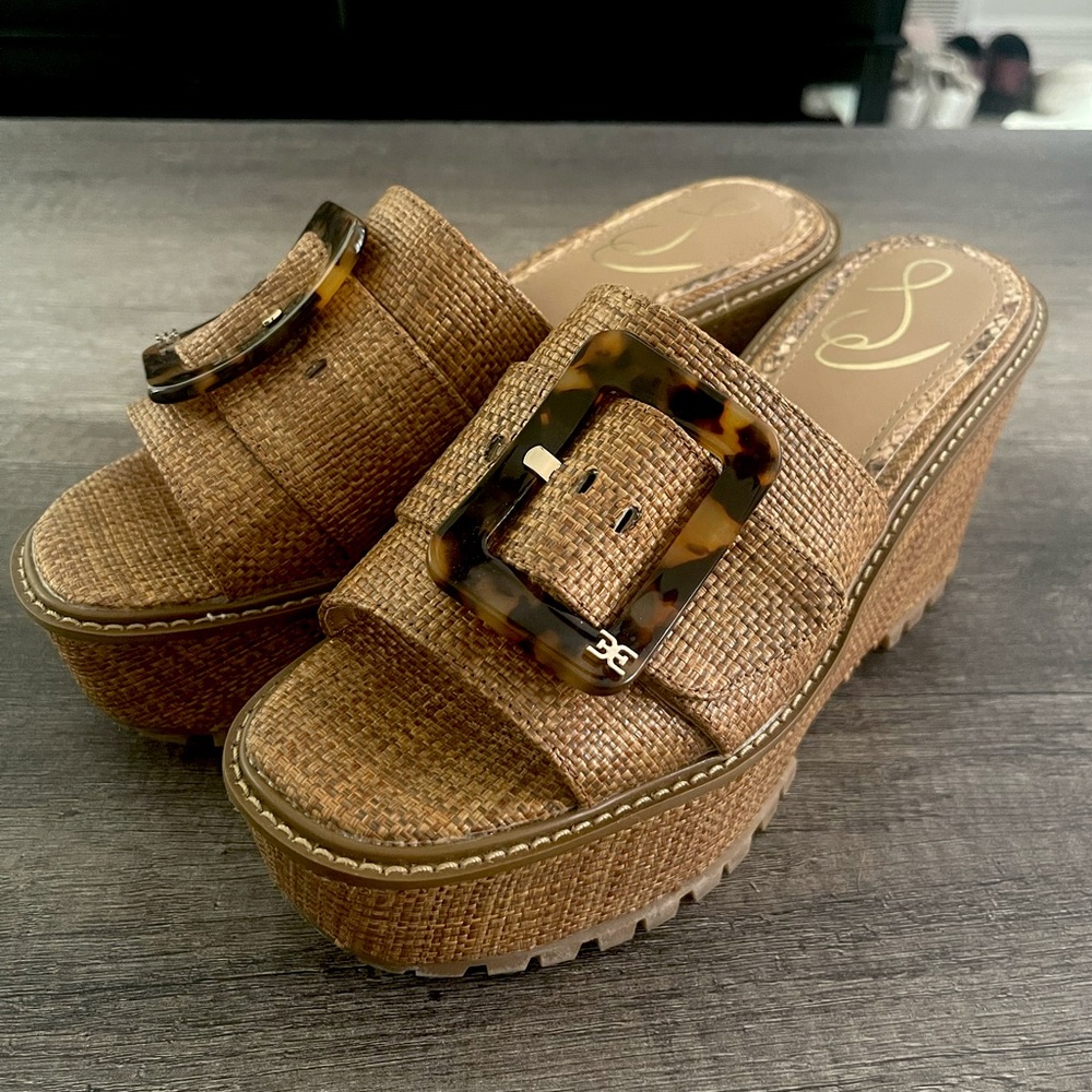 Sam Edelman Livi Wedge Sandal, size 7.5